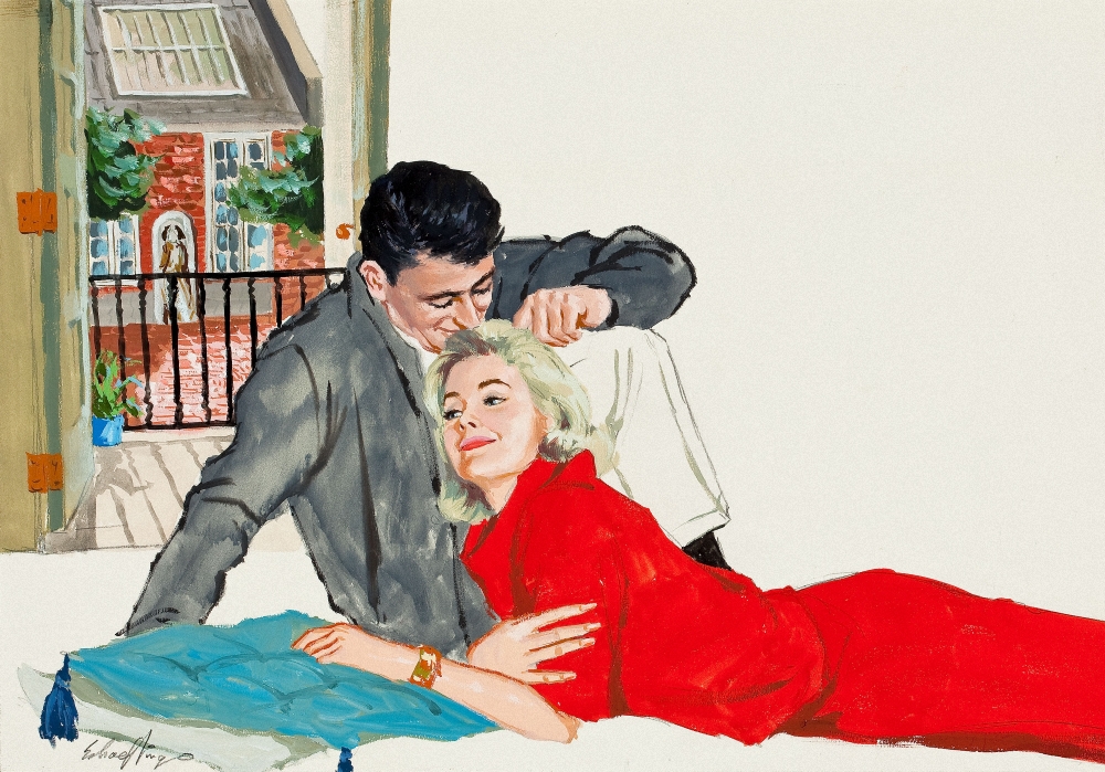 Playful Couple by Jim Schaeffing, c.1950